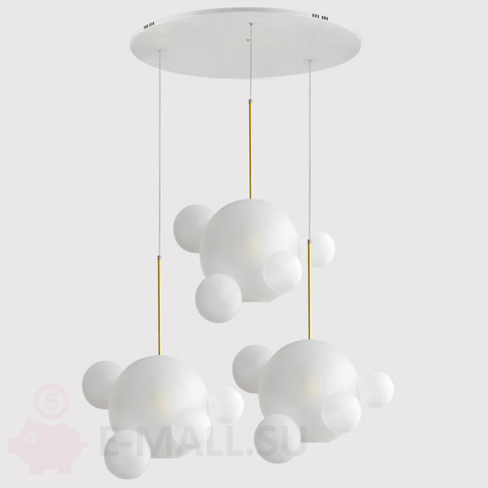 Подвесной светильник GIOPATO & COOMBES BOLLE BLS LAMP white glass circle