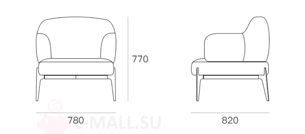 Дизайнерское кресло Bethan