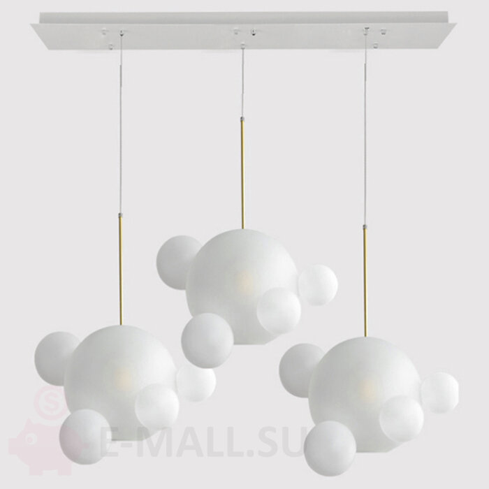 Подвесной светильник GIOPATO & COOMBES BOLLE BLS LAMP white glass rectangle