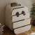 Дизайнерский деревянный комод Panda Drawer, белый, 4 выдвижных ящика