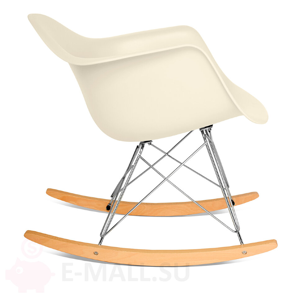  Пластиковые стулья RAR, дизайн Чарльза и Рэй Эймс Eames, ножки светлые, бежевый