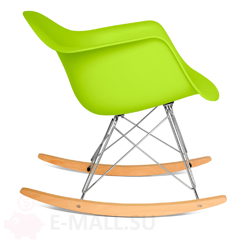  Пластиковые стулья RAR, дизайн Чарльза и Рэй Эймс Eames, ножки светлые, зеленый