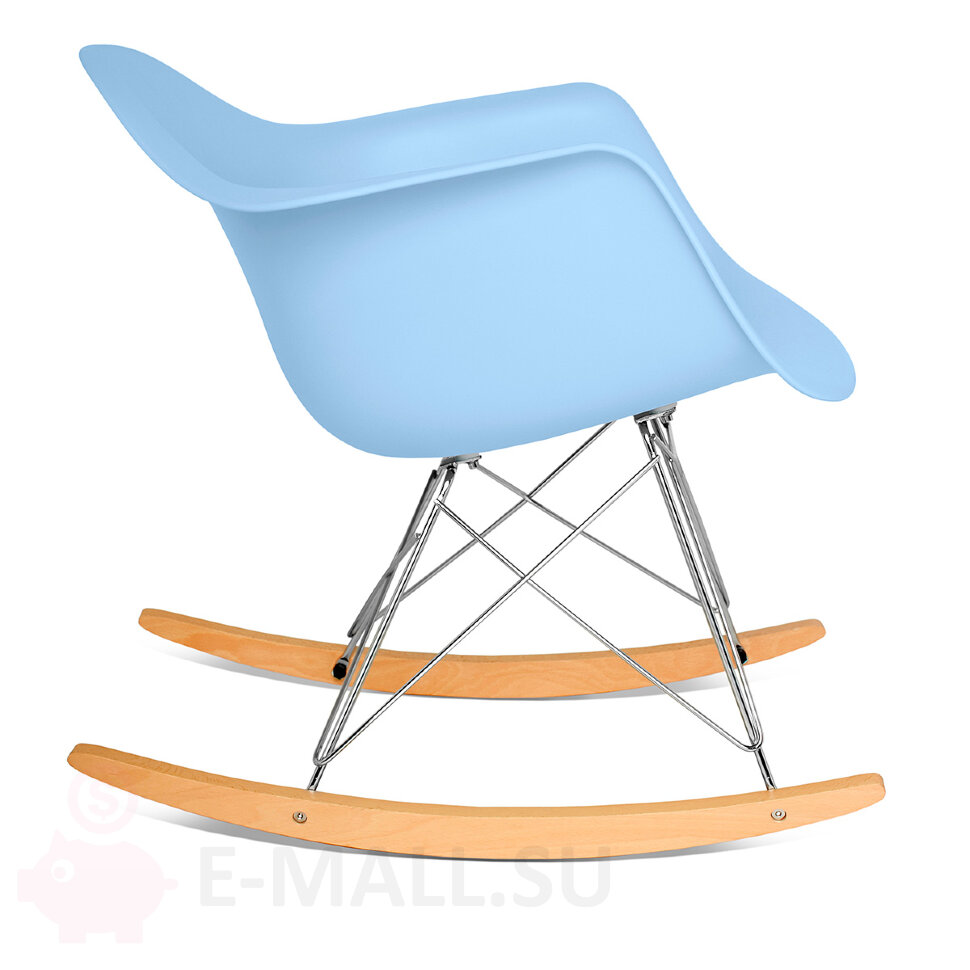  Пластиковые стулья RAR, дизайн Чарльза и Рэй Эймс Eames, ножки светлые, голубой