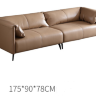Итальянский роскошный современный кожаный диван на металлических ножках