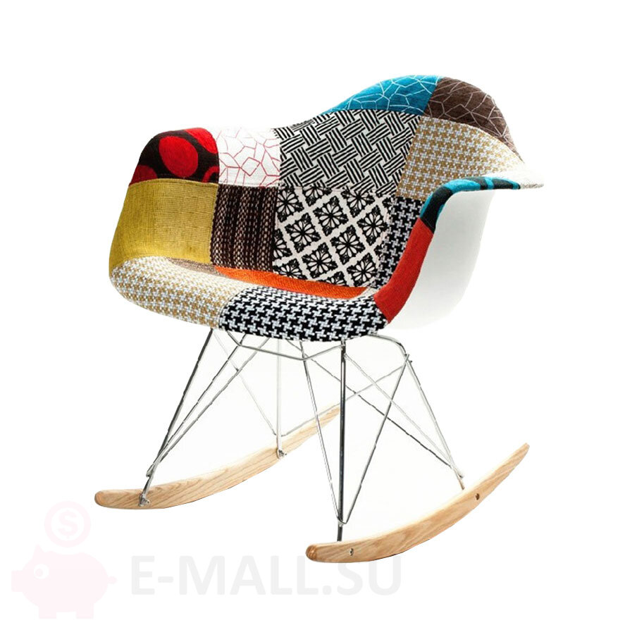 Пластиковые стулья RAR PATCHWORK, дизайн Чарльза и Рэй Эймс Eames, Цвет Рис. 1 ткань