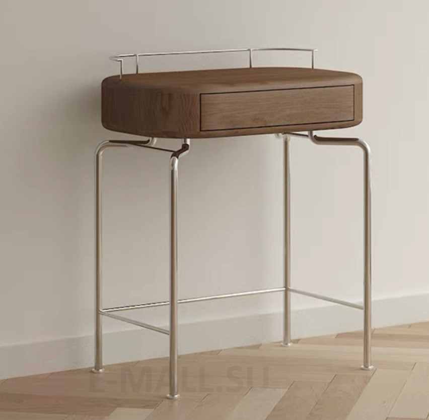 Туалетный столик Moji, коричневый столик без зеркала, стула и подножки