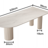 Обеденный стол изысканной формы в итальянском стиле белый