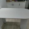 Обеденный стол изысканной формы в итальянском стиле белый