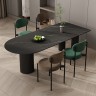 Обеденный стол изысканной формы в итальянском стиле черный