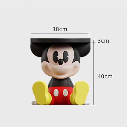Mickey Столик из МДФ и смолы в современном стиле