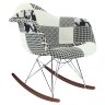 Пластиковые стулья RARFULL PATCHWORK, дизайн Чарльза и Рэй Эймс Eames, ножки темные