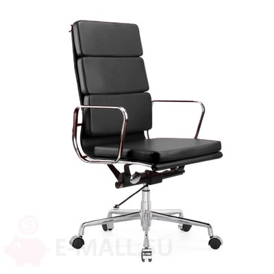Кресло для офиса в стиле Eames Executive Chair высокое, черный, микроволокно