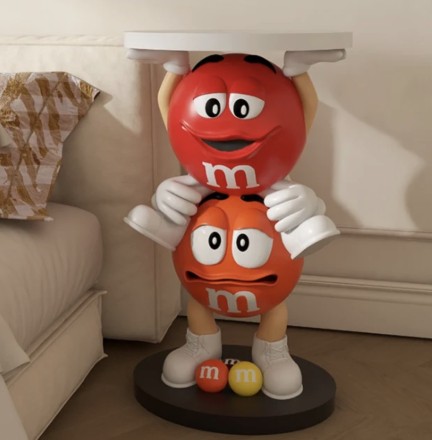 Интерьерный кофейный столик M&Ms RedUpOrange