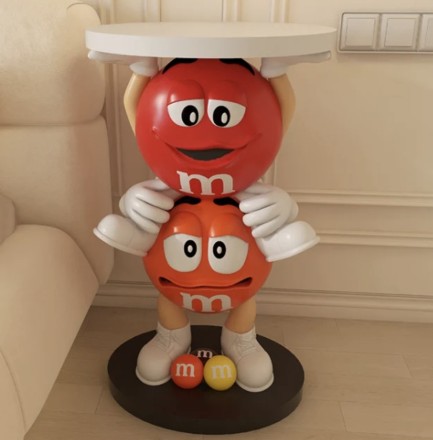 Интерьерный кофейный столик M&Ms RedUpOrange