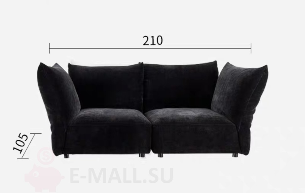 Модульный диван в стиле Edra, Прямой / 210см