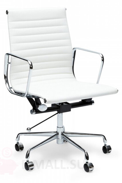 Офисные кресла Eames Aluminum Group E117, дизайн Чарльза и Рэй Эймс Eames, белый