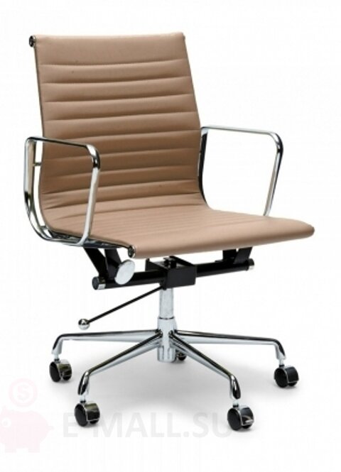Офисные кресла Eames Aluminum Group E117, дизайн Чарльза и Рэй Эймс Eames, коричневый