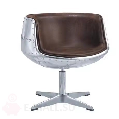 48666.970 Алюминиевый металлический стул авиатор с заклепками в стиле Spitfire Cup Chair в интернет-магазине E-MALL.SU 8 800 775 8355   Дизайнерские стулья Алюминиевый металлический стул авиатор с заклепками в стиле Spitfire Cup Chair