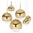 Подвесные светильники в стиле Tom Dixon Mirror Ball золотистые