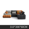 Модульный мягкий диван в итальянском стиле с пухом и латексными гранулами