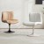 Стул кожаный крутящийся Eames