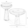 Кофейный столик в стиле Blow Side Table by Draenert низкий