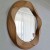 Декоративное настенное зеркало Convex Mirror, деревянная рама