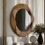 Декоративное настенное зеркало Convex Mirror, деревянная рама
