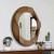 Декоративное настенное зеркало Convex Mirror, деревянная рама