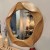 Декоративное настенное зеркало Convex Mirror, деревянная рама