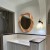Декоративное настенное зеркало Convex Mirror, деревянная рама