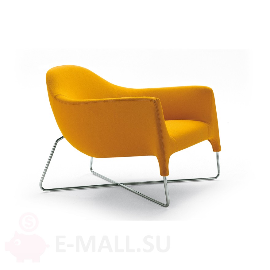 Кресло Бали Bali Lounge chair дизайн Carlo Colombo (2006), желтый