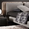 Кровать в стиле Tatlin Soft Bed by Minotti design Rodolfo Dordoni