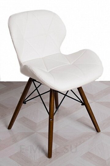 Пластиковые стулья DSW DEEP, дизайн Чарльза и Рэй Эймс Eames, ножки темные, белый