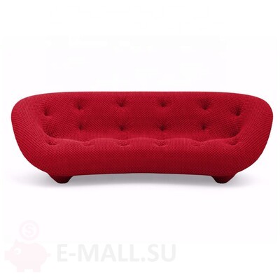 Диван в стиле PLOUM Sofa By Ligne Roset design Ronan & Erwan Bouroullec, красный 205*90*79 см