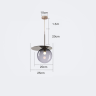 Дизайнерский стеклянный подвесной светильник Bubble Lamp