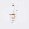 Дизайнерский стеклянный подвесной светильник Bubble Lamp