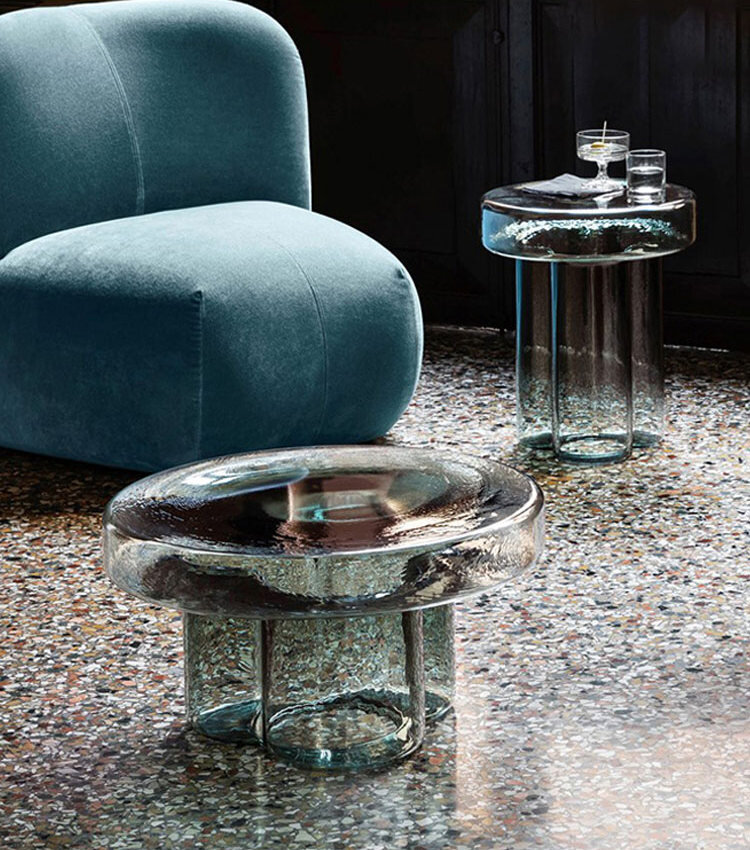Кофейный столик из стекла в стиле SODA coffee and side-table by Miniforms 9