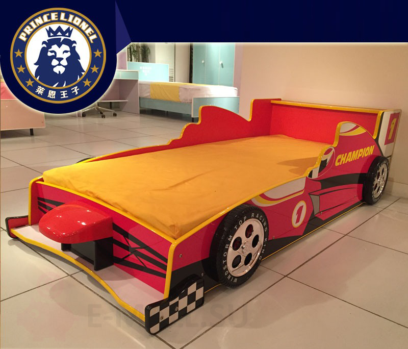 Кровать детская в виде машинки Prince Lionel E143, Красная (230x05x61 см)