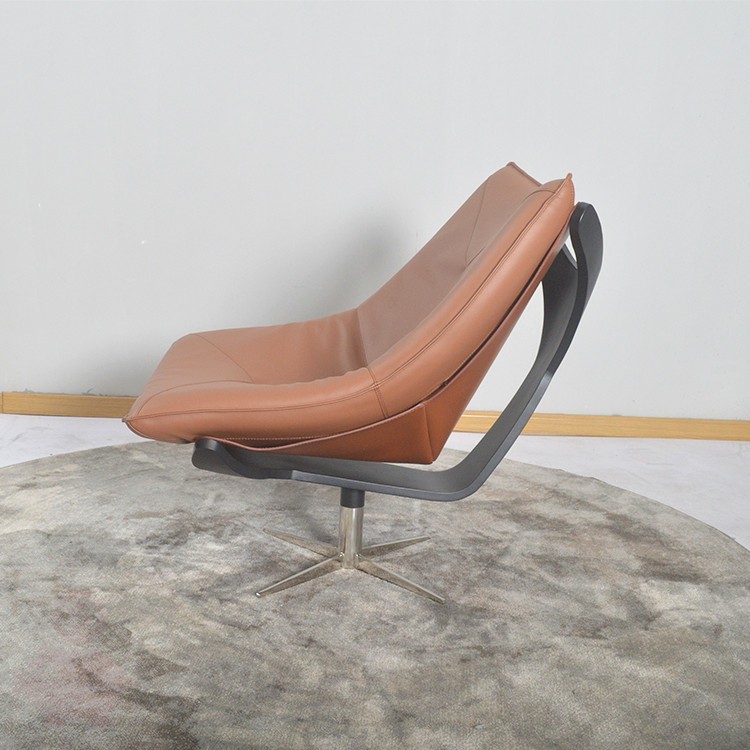 Кожаное кресло в стиле Dolphin armchair by ROCHE BOBOIS design Cédric Ragot