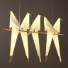 Люстра птицы оригами в стиле Moooi Perch Light Chandelier Line 5