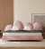 Malpica Кровать из ткани и металла в современном стиле, спальное место 150*200