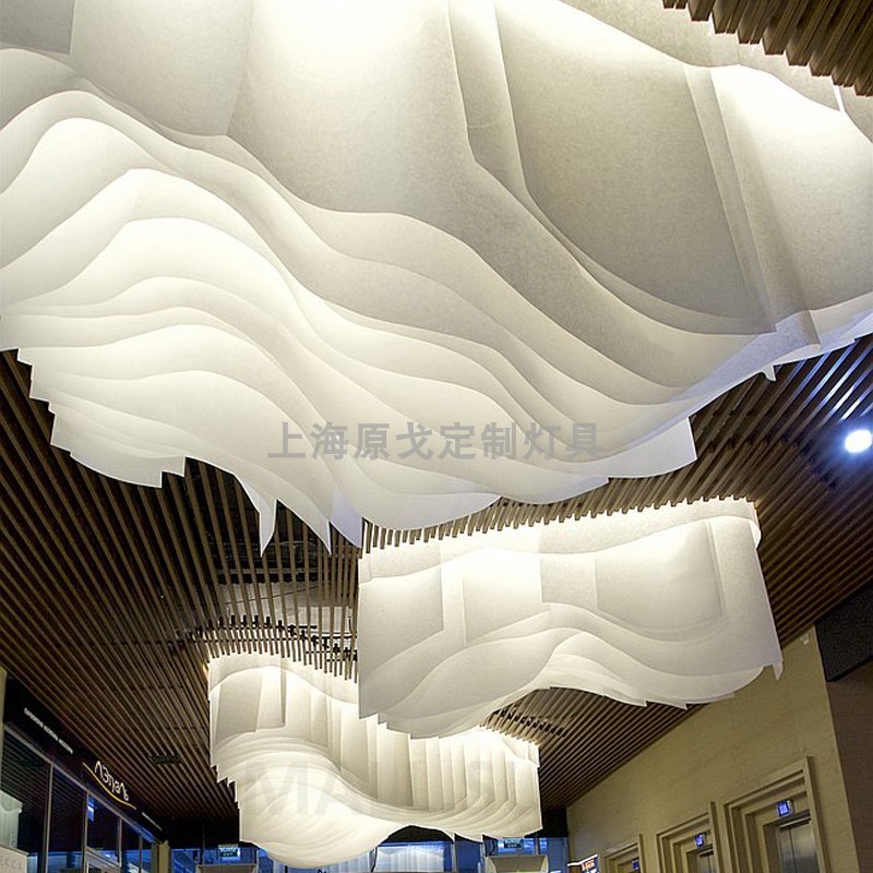 Декоративная большая люстра индивидуального изготовления для торгового центра, размер 300*400 см