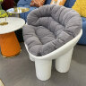 Кресло Roly Poly Polyethylene Armchair in Concrete with Cushions by Faye Toogood