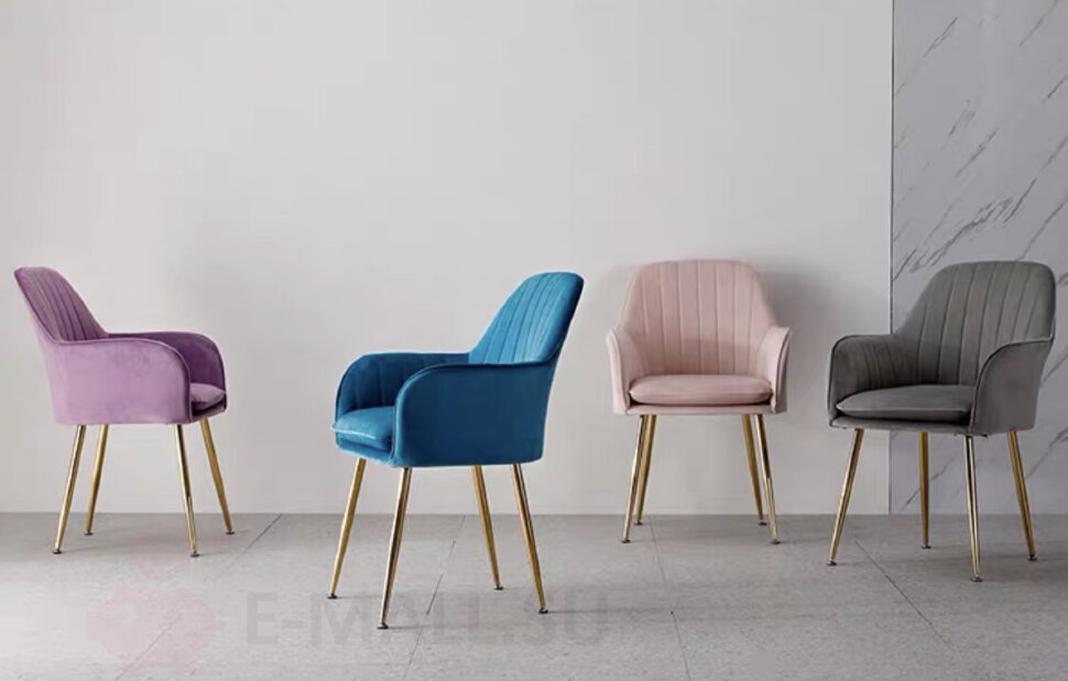 Дизайнерский стул на металлических ножках, 4 штуки, цвет пишите в комментарий
