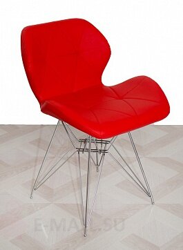 Пластиковые стулья DSR DEEP, дизайн Чарльза и Рэй Эймс Eames, ножки хром