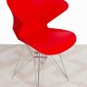 Пластиковые стулья DSW DEEP FULL, дизайн Чарльза и Рэй Эймс Eames, ножки хром