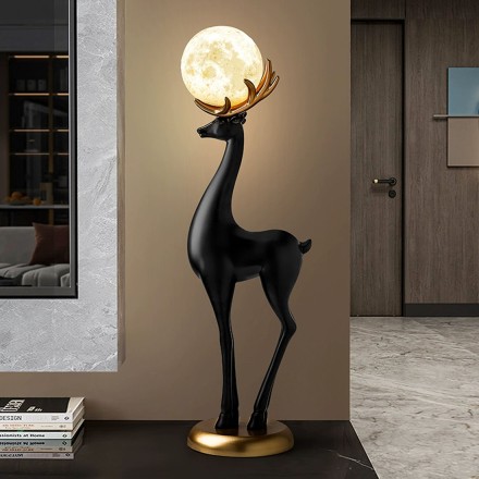 Deer Напольная лампа из смолы в современном стиле