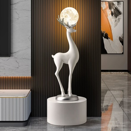 Deer Напольная лампа из смолы в современном стиле