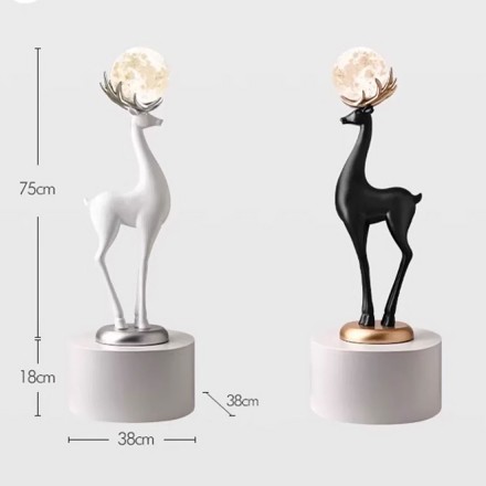 Deer Напольная лампа из смолы в современном стиле